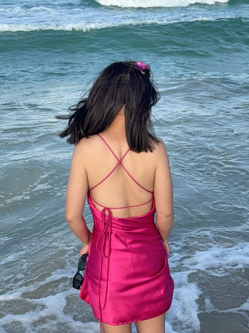 Pink cocktail dress